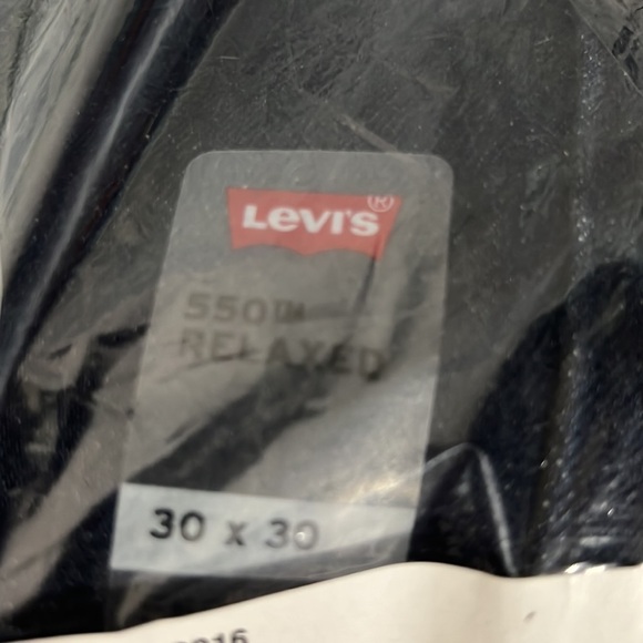 NWT - Levi’s 550 Relaxed Fit Men’s Jeans, Rinse Dark Wash - Non Stretch - 30x30 - Picture 6 of 8